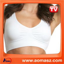 Supplier wholesale sports bra genie bra with removable pad seamless bra